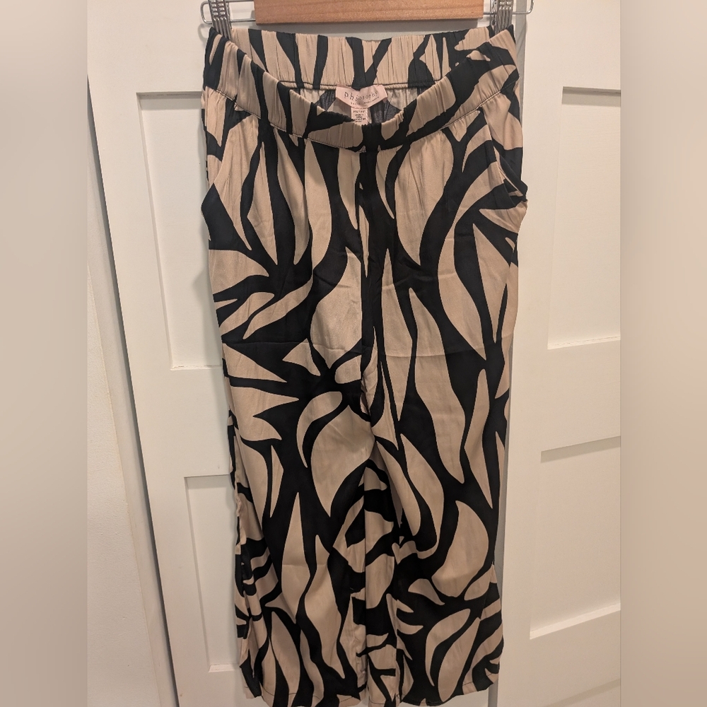 Philosophy Black and Tan Wide Leg Pants